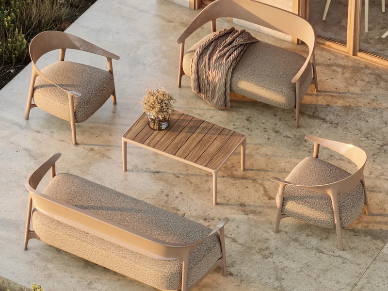 Mobiliario de exterior Vondom Africa en un espacio exterior