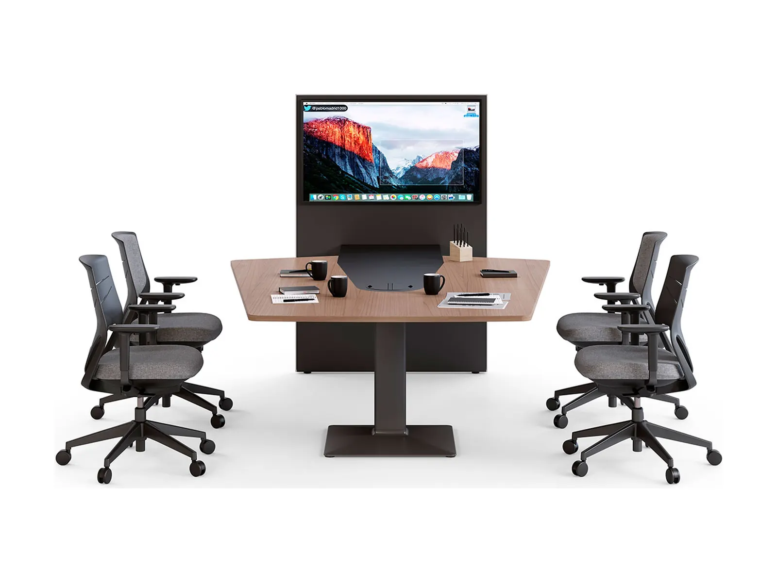 Actiu Power, mesa de videoconferencia distribuida por Ofillorca en Mallorca