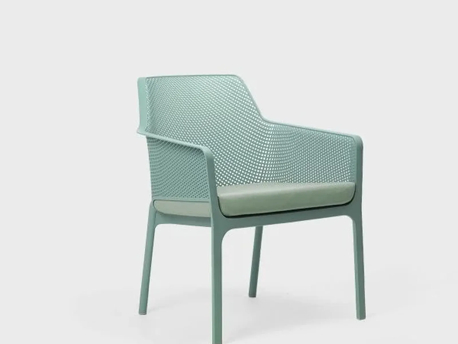 Nardi Net, sillón en acabado salvia con cojín de asiento