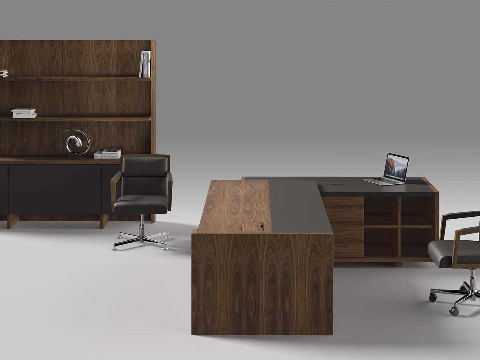 Ofifran Freeport, composición de dirección con mesa y mostrador